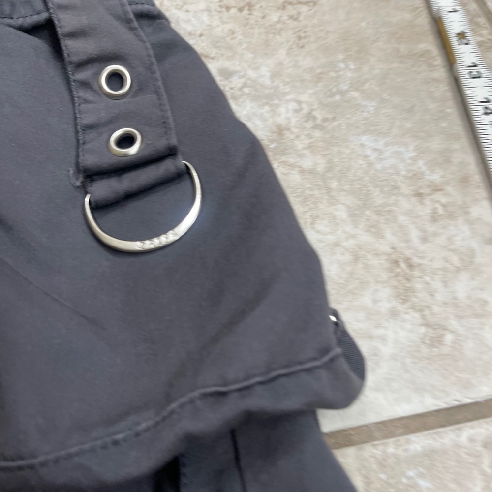 Tripp NYC Daang Goodman Mens Gothic Cargo Kilt Black Pleated Size L D-Rings - Picture 13 of 15
